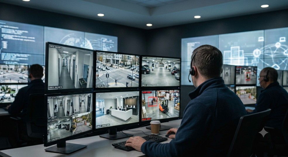 CCTV monitoring and remote surveillance system